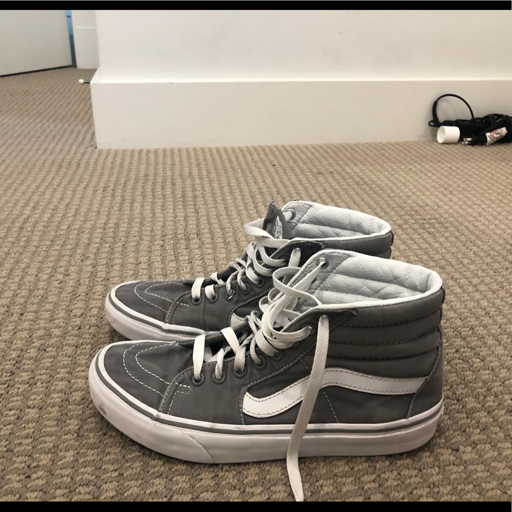 Gray high top vans